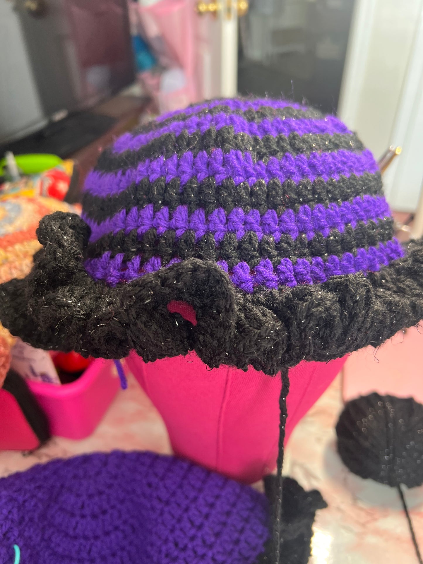 Ruffled hats