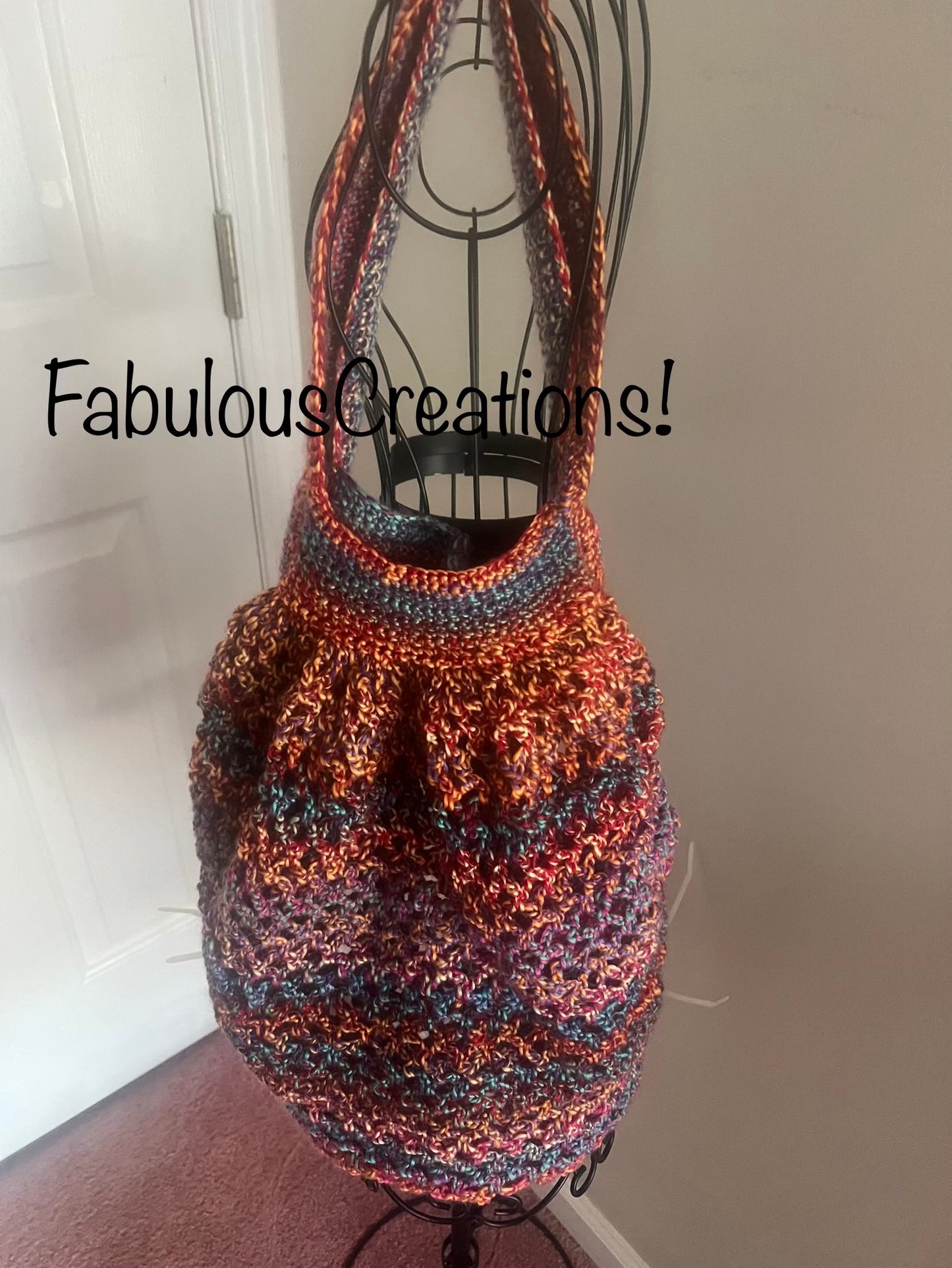 Multicolored beach bag