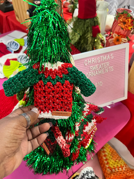 Cozy sweater ornament