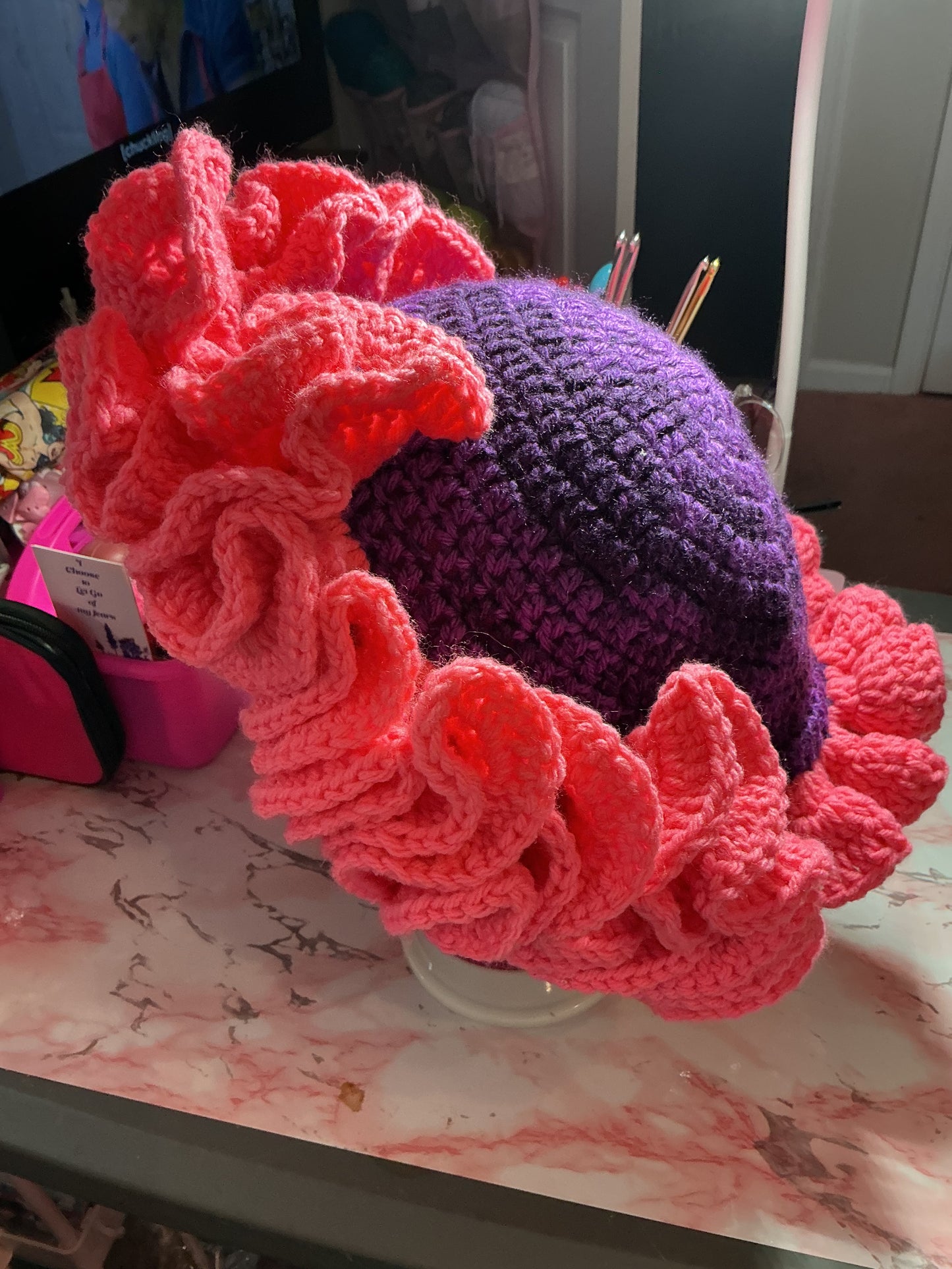 Ruffled hats