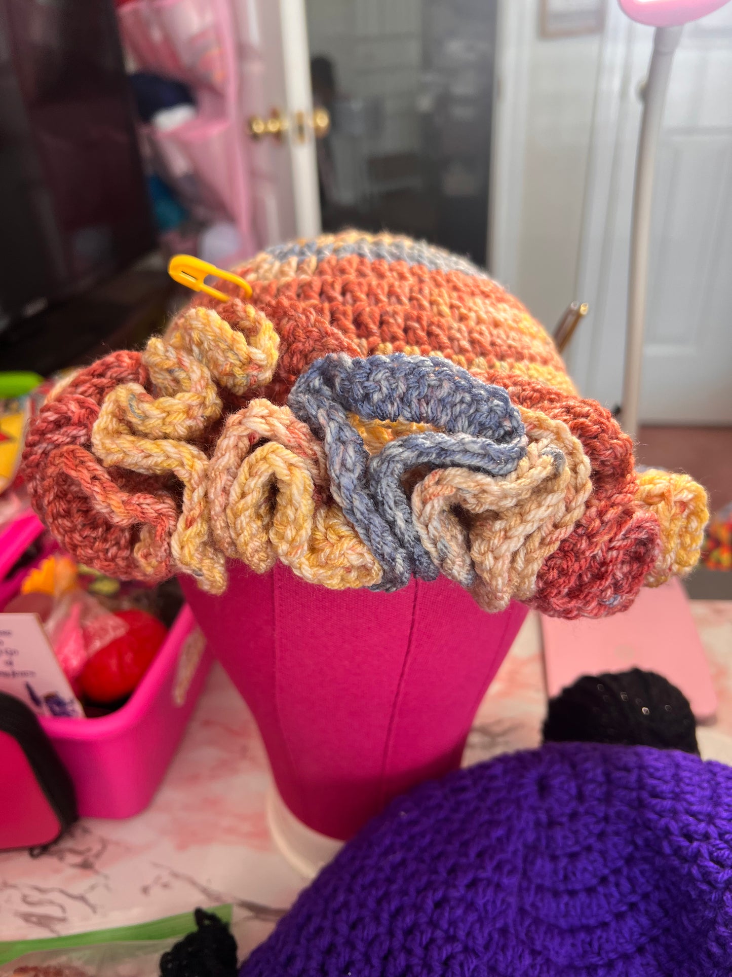 Ruffled hats