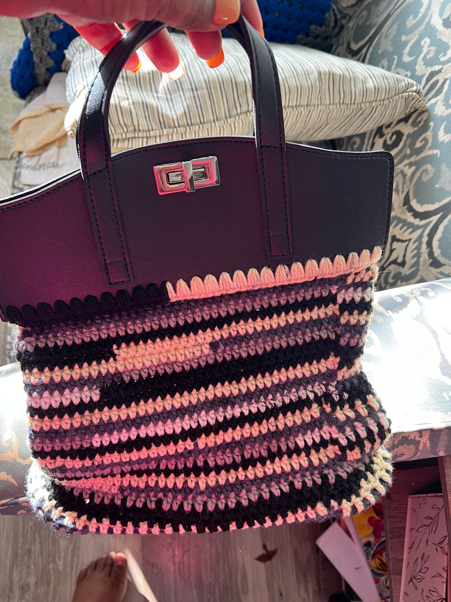 Black multi handbag