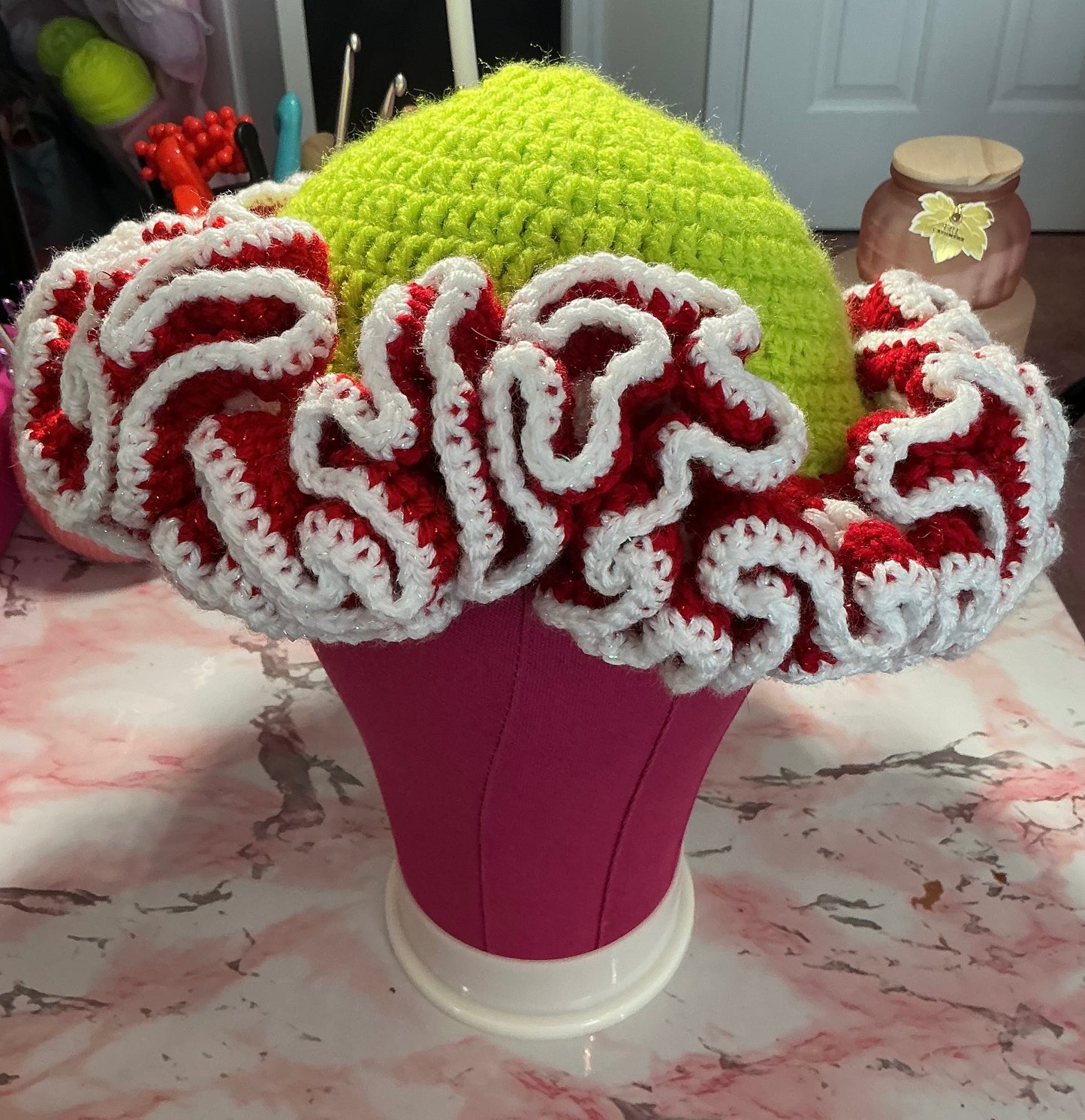 Ruffled hats