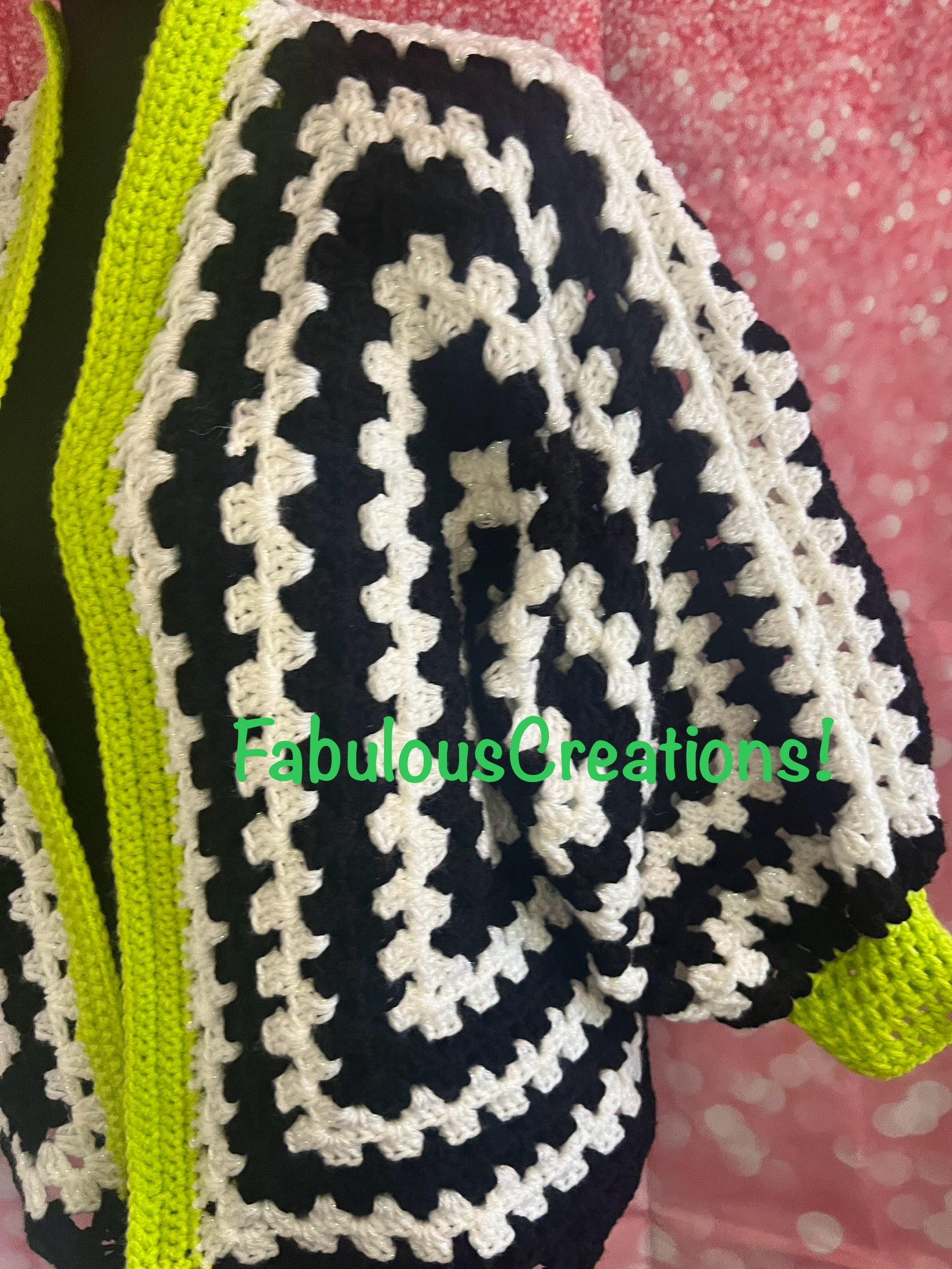 Beetlejuice Inspired Cardigan