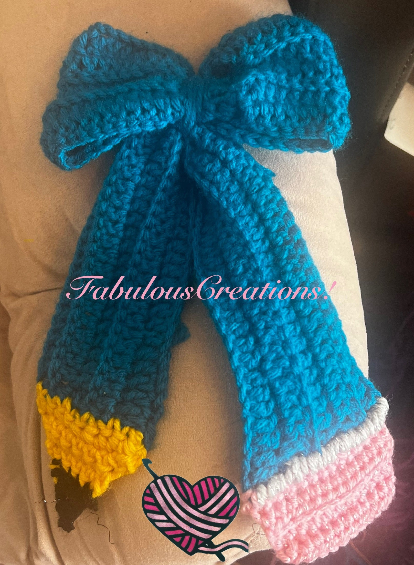 Pencil Hair Bow barrette.