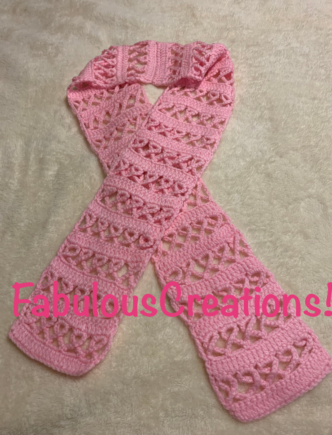 Pink Ribbon scarf