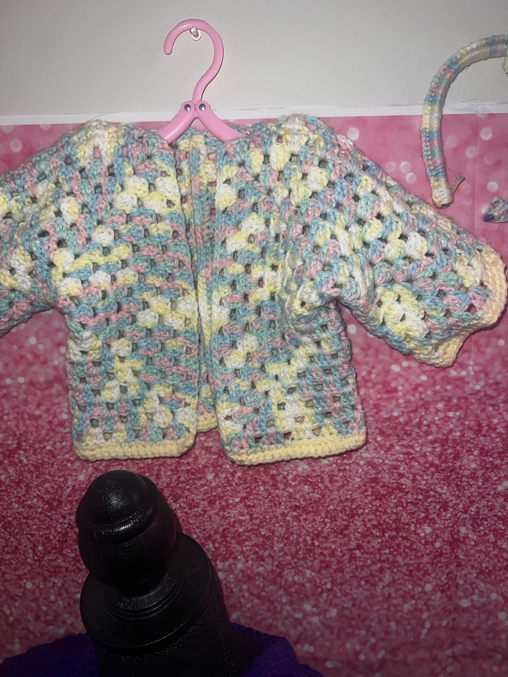 Toddler Spring cardigan and matching hair bow