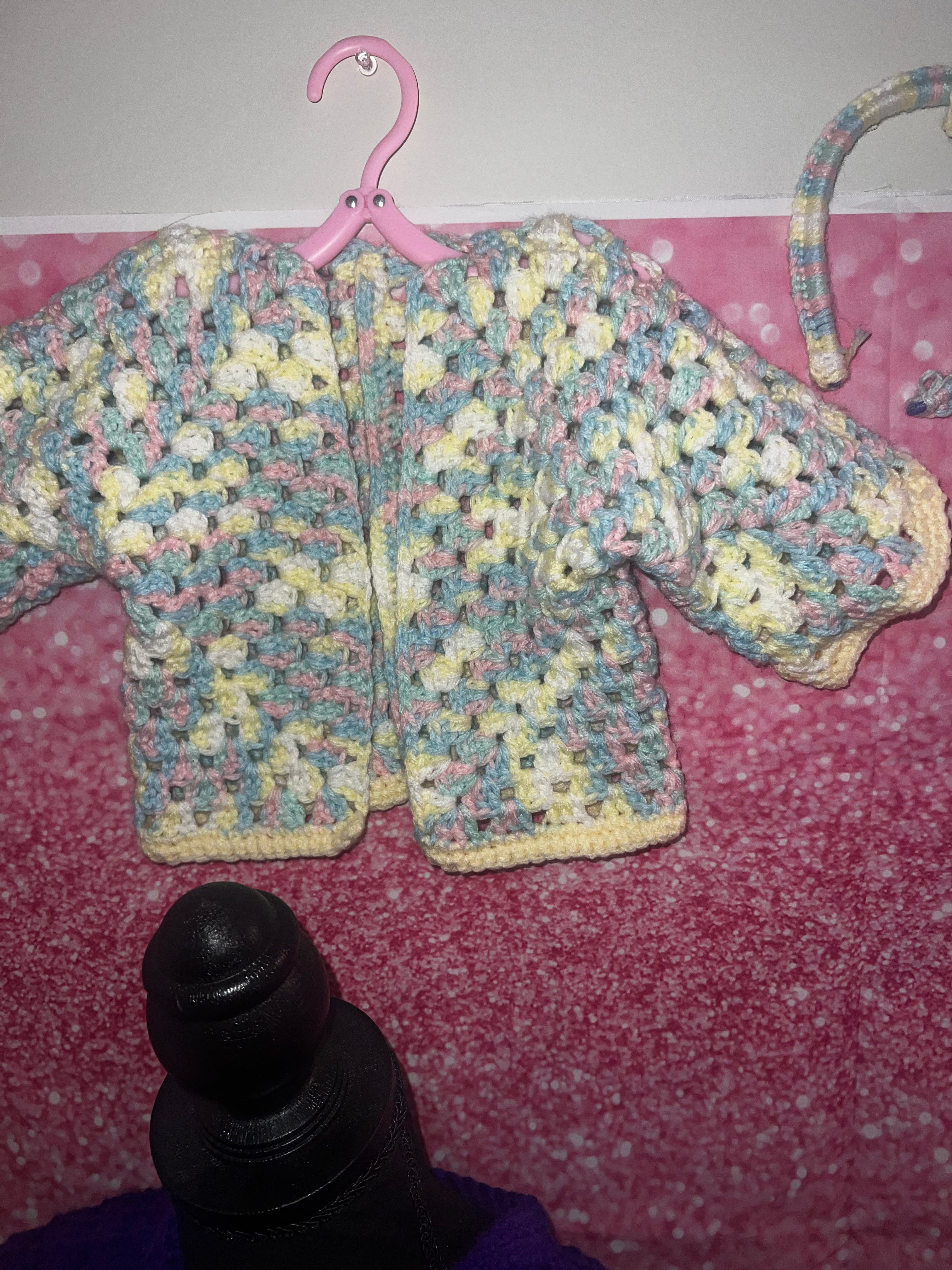 Toddler Spring cardigan and matching hair bow